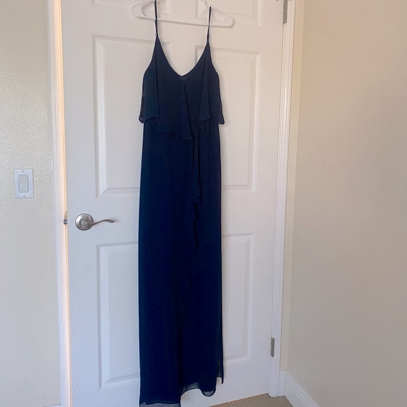 Laundry by Shelli Segal Navy Blue Gown - size 6 - Picture 2 of 7